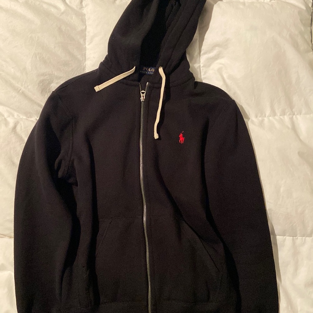 Black Polo zip up. Worn once